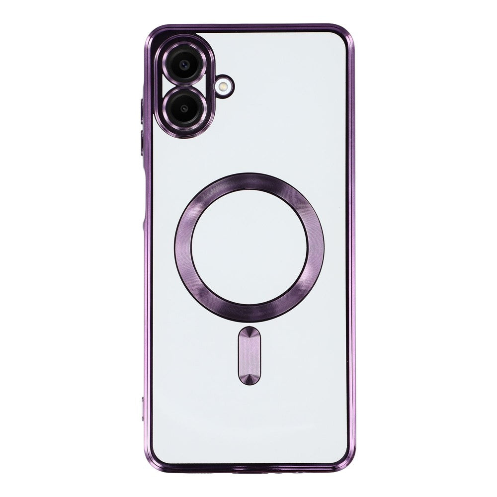 Samsung Galaxy A08 5G / A08 4G / A07 4G / A07s 4G magnetisk etui, elektrobelagt TPU-mobilcover med linsefilm