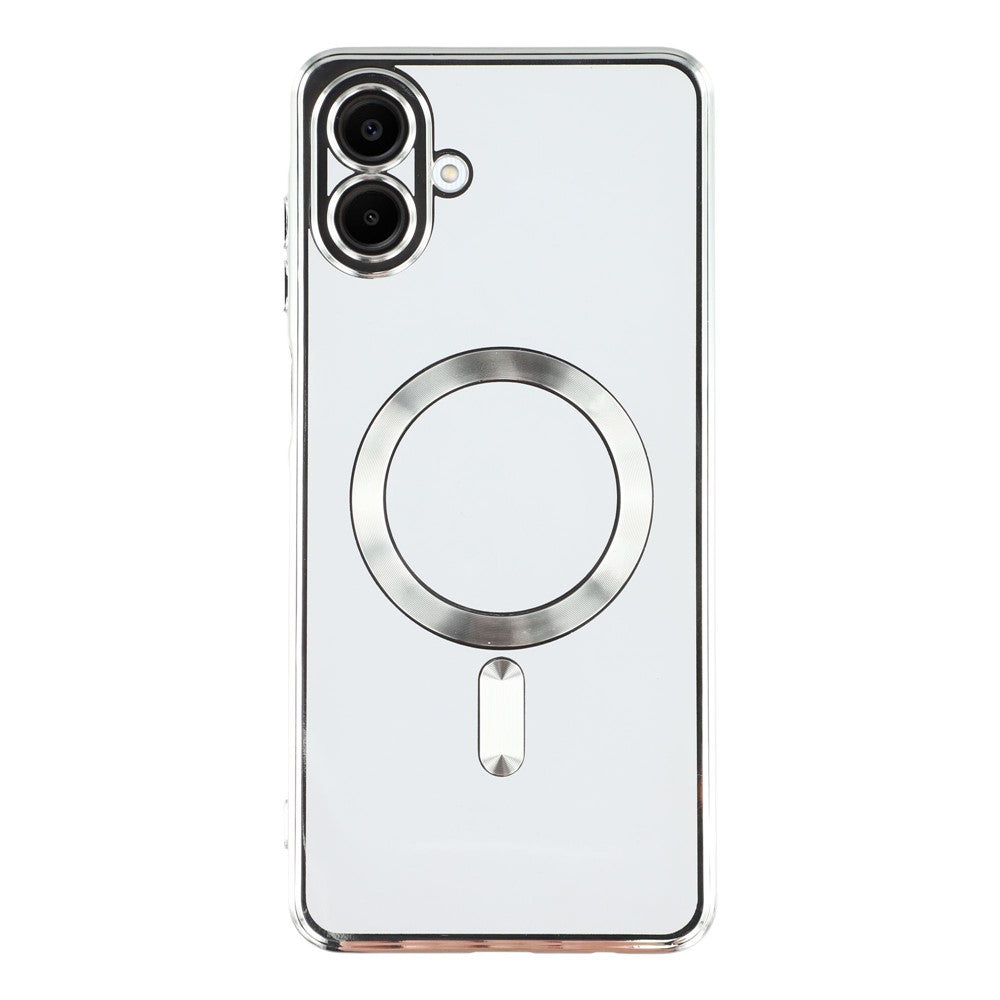 Samsung Galaxy A08 5G / A08 4G / A07 4G / A07s 4G magnetisk etui, elektrobelagt TPU-mobilcover med linsefilm
