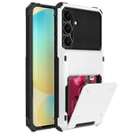 For Samsung Galaxy S25 FE Case PC + TPU Dual Layer Back Phone Cover with Card Holder