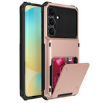 For Samsung Galaxy S25 FE Case PC + TPU Dual Layer Back Phone Cover with Card Holder