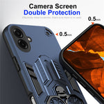 Til Samsung Galaxy A08 5G / A08 4G / A07 4G Cover Ringholder Støttefod PC + TPU Stødsikkert Telefoncover