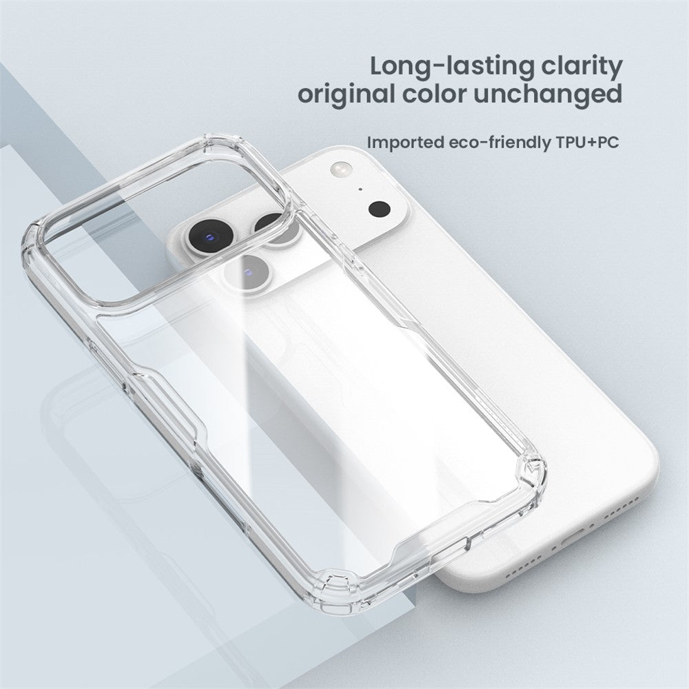 NILLKIN Nature Pro Series For iPhone 18 Pro Max / 17 Pro Max Case PC + TPU Anti-Scratch Clear Back Cover