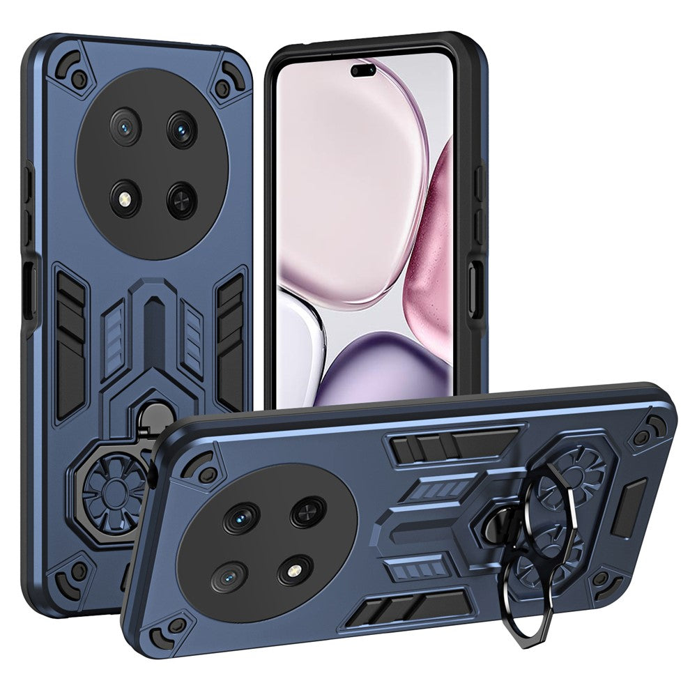Phone Case for Honor Magic7 Lite 5G / X9c 5G / X60 Pro 5G Ring Holder Kickstand PC + TPU Shockproof Cover