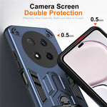Phone Case for Honor Magic7 Lite 5G / X9c 5G / X60 Pro 5G Ring Holder Kickstand PC + TPU Shockproof Cover