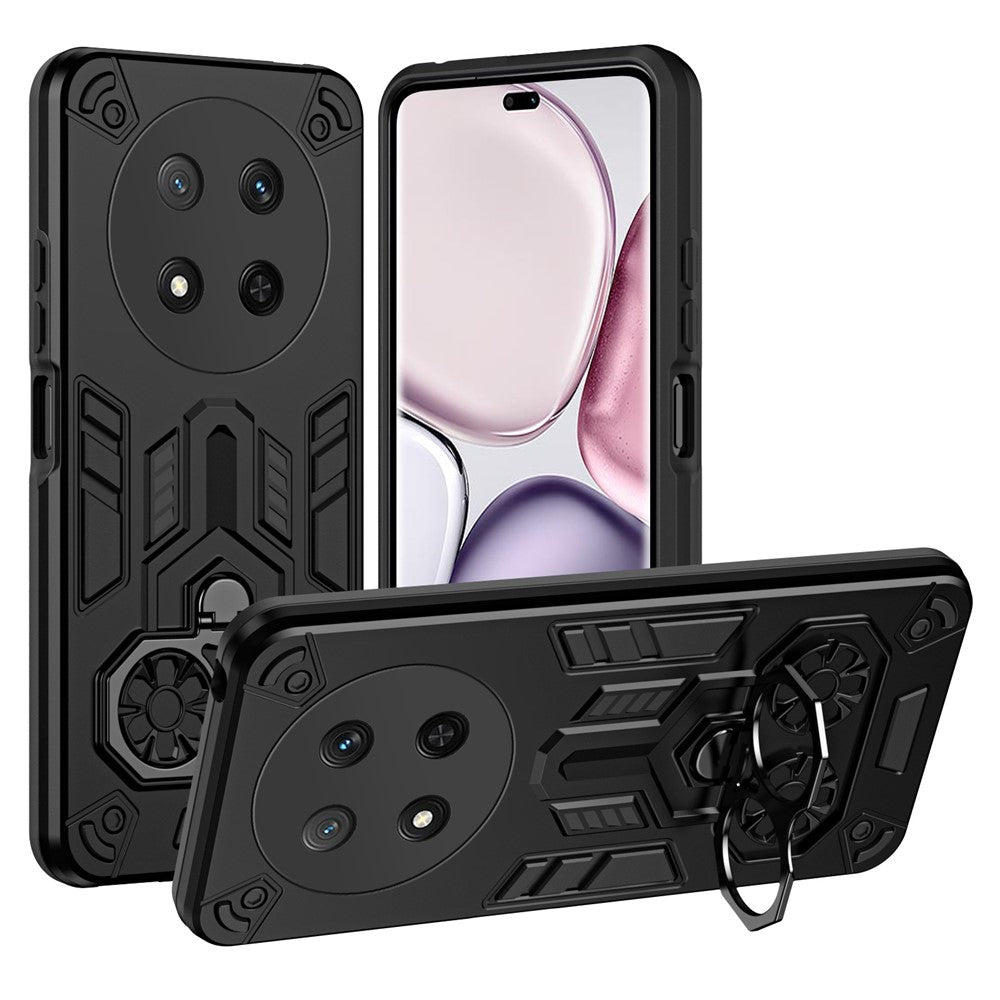 Phone Case for Honor Magic7 Lite 5G / X9c 5G / X60 Pro 5G Ring Holder Kickstand PC + TPU Shockproof Cover