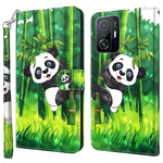 For Xiaomi 11T 5G / 11T Pro 5G PU Leather Flip Case Elegant 3D Pattern Printing Magnetic Closure Stand Wallet Phone Cover with Strap