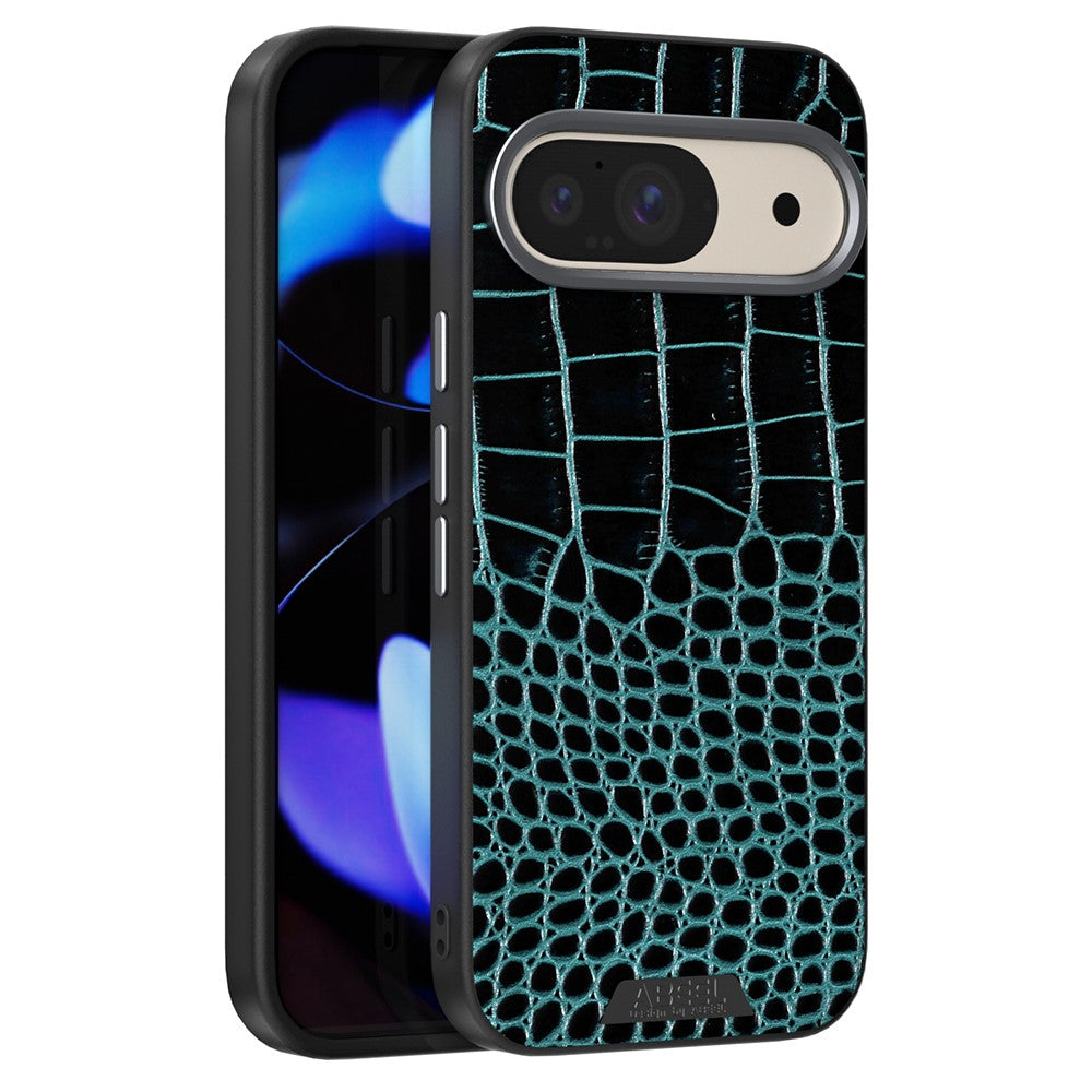 ABEEL til Google Pixel 10 Pro / Pixel 10 magnetisk cover med krokodille-tekstur mikro-præget bagside