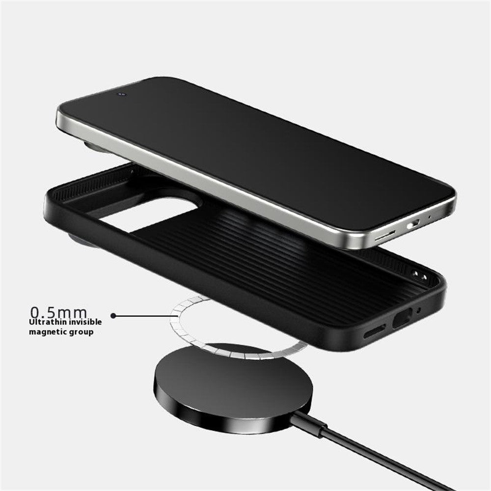 ABEEL til Google Pixel 10 Pro / Pixel 10 magnetisk cover med krokodille-tekstur mikro-præget bagside