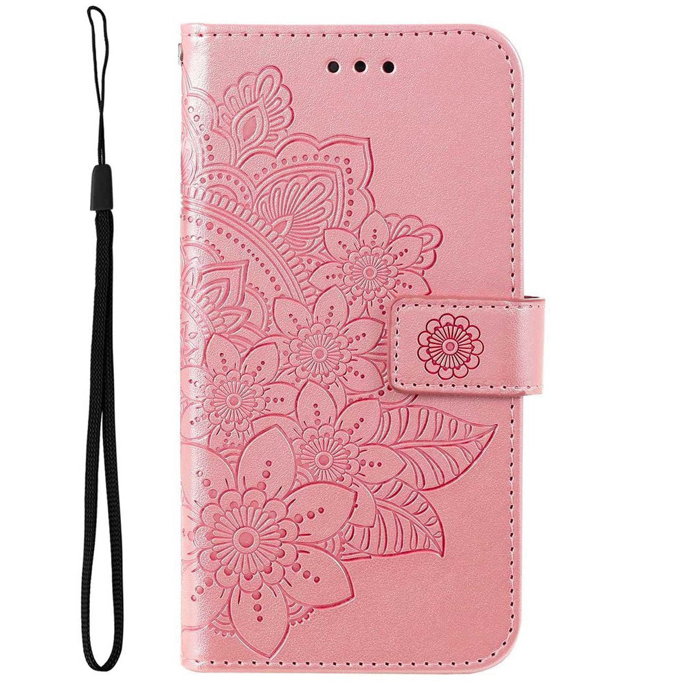 For Samsung Galaxy S23 Case Floral Pattern PU Leather Wallet Stand Phone Cover