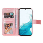 For Samsung Galaxy S23 Case Floral Pattern PU Leather Wallet Stand Phone Cover