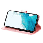For Samsung Galaxy S23 Case Floral Pattern PU Leather Wallet Stand Phone Cover