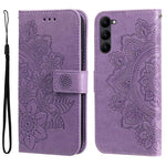 For Samsung Galaxy S23 Case Floral Pattern PU Leather Wallet Stand Phone Cover