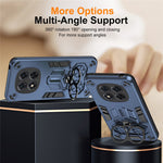 Phone Case for Xiaomi Poco X7 5G / Redmi Note 14 Pro 5G / 4G Ring Holder Kickstand PC + TPU Shockproof Cover