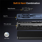 Phone Case for Xiaomi Poco X7 5G / Redmi Note 14 Pro 5G / 4G Ring Holder Kickstand PC + TPU Shockproof Cover