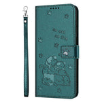 For Xiaomi Redmi 15C 4G (EU) (173mm) / 15C 5G (EU) (173mm) / Poco C85 4G (173mm) Wallet Case Cats Imprint Leather Phone Cover with Strap