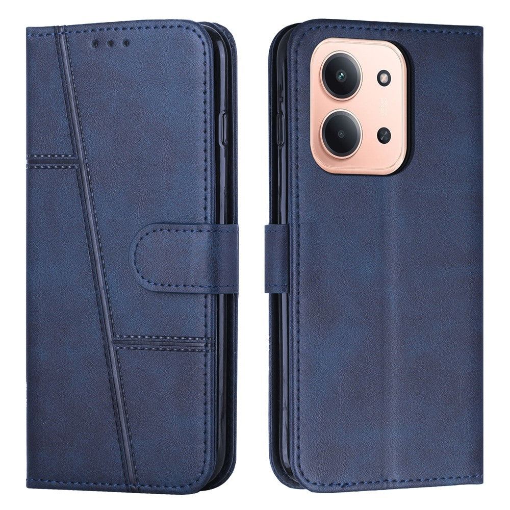 For Xiaomi Redmi 15C 5G (Global) (171mm) / 15C 4G (Global) (171mm) / Poco C85 4G (171mm) Leather Phone Case Foldable Stand Wallet Flip Cover with Strap