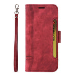 BETOPNICE 001 For Samsung Galaxy S23 PU Leather Phone Case Wallet Stand Imprinted Stitching Line Full Protection Cell Phone Cover