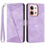 For Xiaomi Redmi 15C 5G (Global) (171mm) / 15C 4G (Global) (171mm) / Poco C85 4G (171mm) Case Handbag Imprinted Triangle Leather Phone Cover