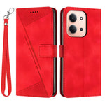 For Xiaomi Redmi 15C 5G (Global) (171mm) / 15C 4G (Global) (171mm) / Poco C85 4G (171mm) Case Handbag Imprinted Triangle Leather Phone Cover