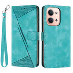 For Xiaomi Redmi 15C 5G (Global) (171mm) / 15C 4G (Global) (171mm) / Poco C85 4G (171mm) Case Handbag Imprinted Triangle Leather Phone Cover