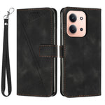 For Xiaomi Redmi 15C 5G (Global) (171mm) / 15C 4G (Global) (171mm) / Poco C85 4G (171mm) Case Handbag Imprinted Triangle Leather Phone Cover