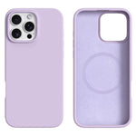 For iPhone 16 Pro Max Case Compatible with MagSafe Liquid Silicone + PC Phone Cover