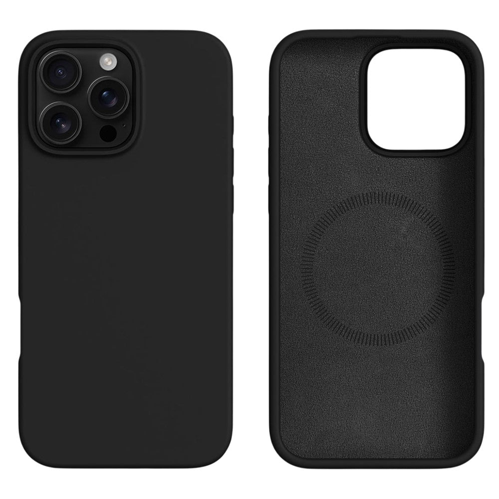 For iPhone 16 Pro Max Case Compatible with MagSafe Liquid Silicone + PC Phone Cover