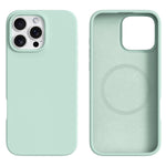 For iPhone 16 Pro Max Case Compatible with MagSafe Liquid Silicone + PC Phone Cover