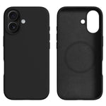 For iPhone 16 Case Compatible with MagSafe Liquid Silicone + PC Phone Cover
