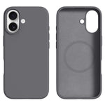 For iPhone 16 Case Compatible with MagSafe Liquid Silicone + PC Phone Cover