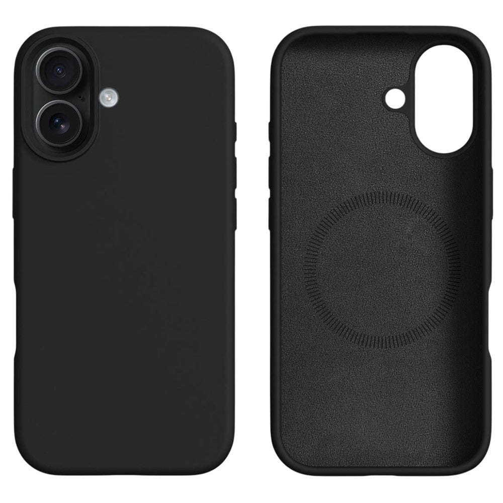 Til iPhone 17 Cover Kompatibel med MagSafe Flydende Silikone + PC Telefoncover