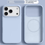 iPhone 18 Pro Max / 17 Pro Max Skal MagSafe Silikon/PC - Babyblå