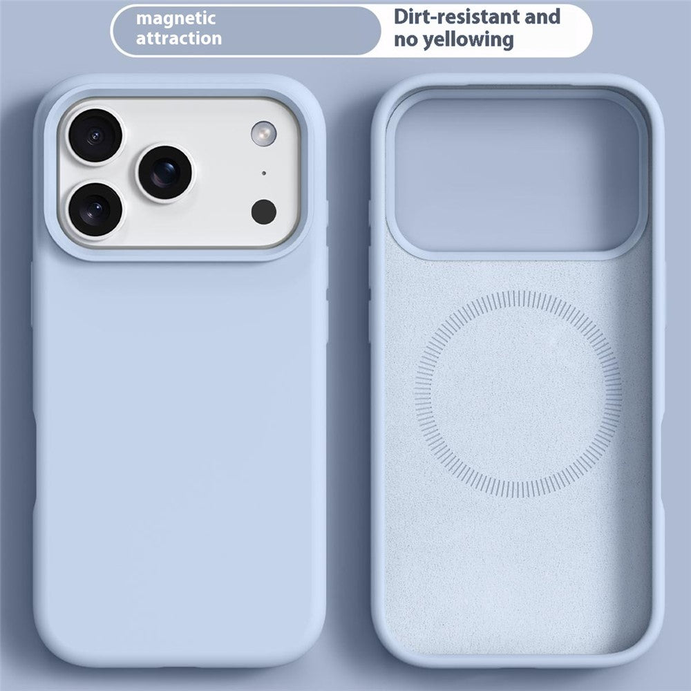 iPhone 18 Pro Max / 17 Pro Max Skal MagSafe Silikon/PC - Babyblå