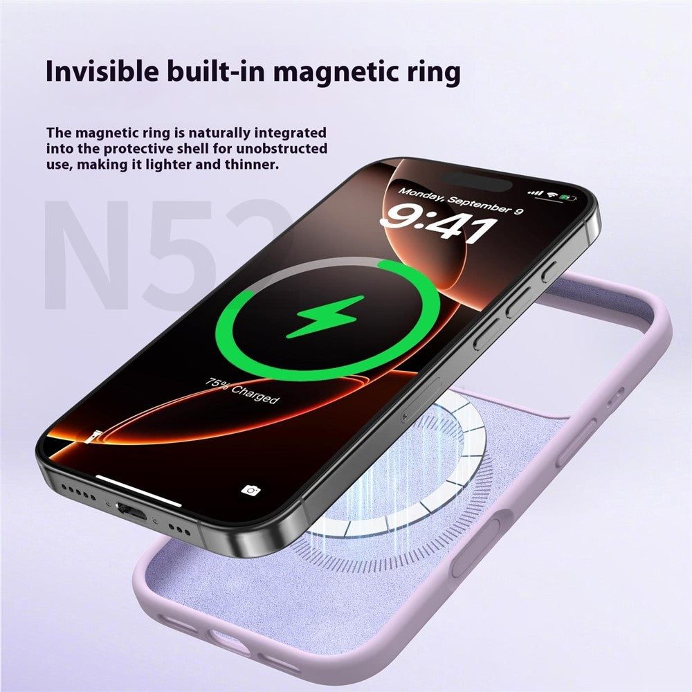 iPhone 18 Pro Max / 17 Pro Max Skal MagSafe Silikon/PC - Babyblå