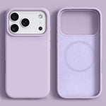 Til iPhone 18 Pro / 17 Pro cover, kompatibel med MagSafe Hudvenlig flydende silikone + PC-telefoncover