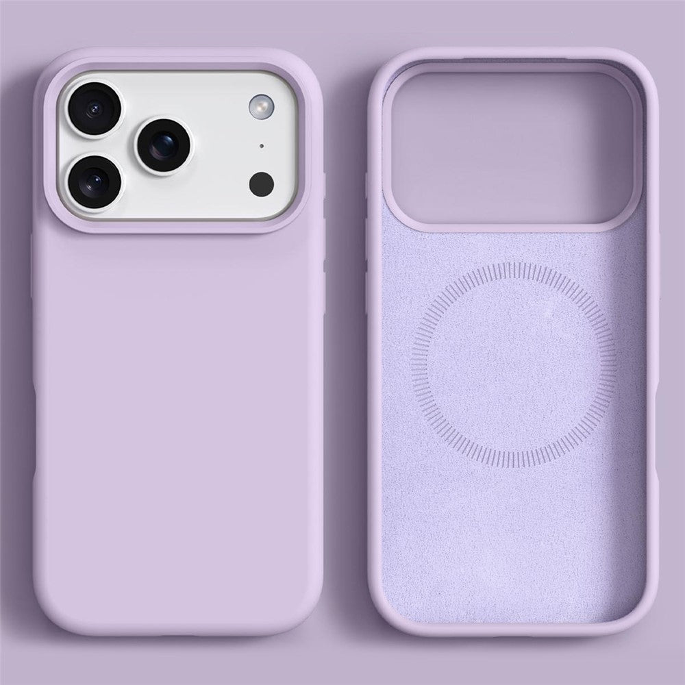 iPhone 18 Pro / 17 Pro Skal MagSafe Silikon/PC - Ljuslila