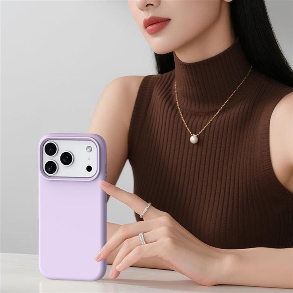 Til iPhone 18 Pro / 17 Pro cover, kompatibel med MagSafe Hudvenlig flydende silikone + PC-telefoncover