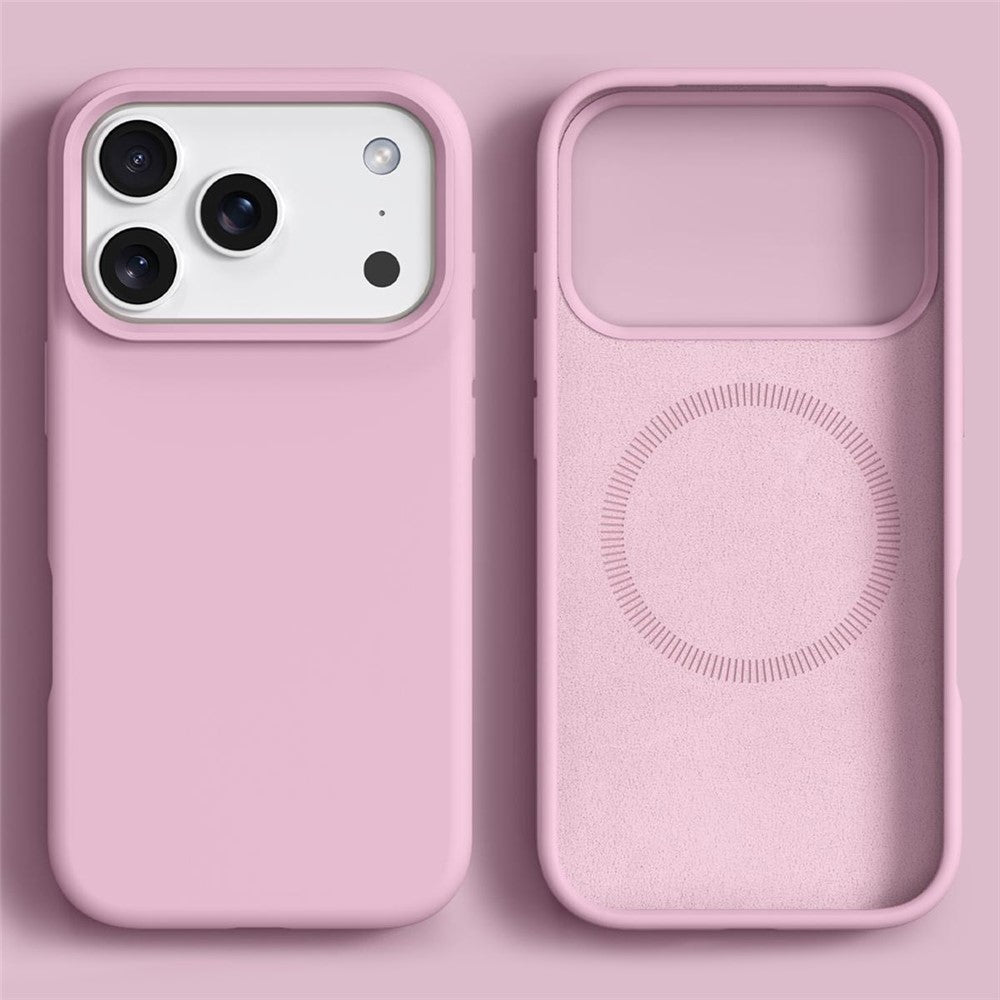 iPhone 18 Pro / 17 Pro Skal MagSafe Silikon/PC - Rosa