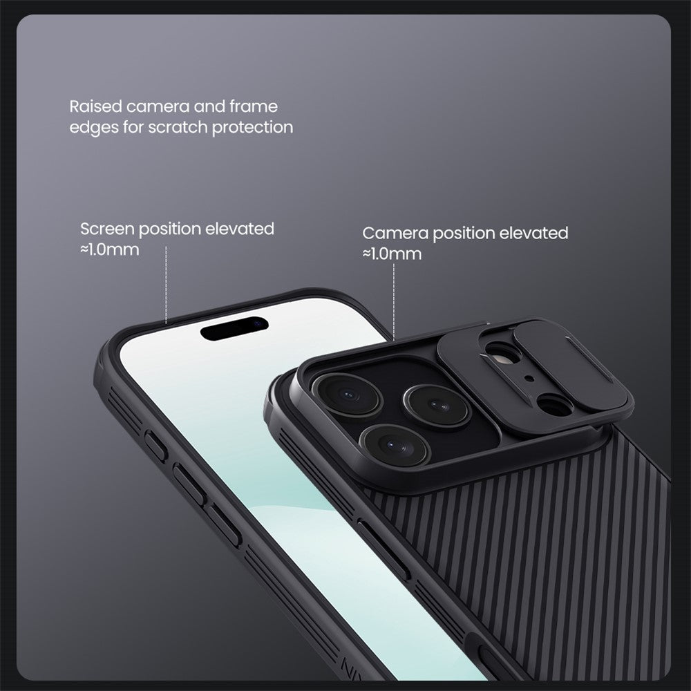 NILLKIN Camshield Pro for iPhone 18 Pro / 17 Pro Case Compatible with MagSafe TPU + PC Phone Cover with Slider Camera