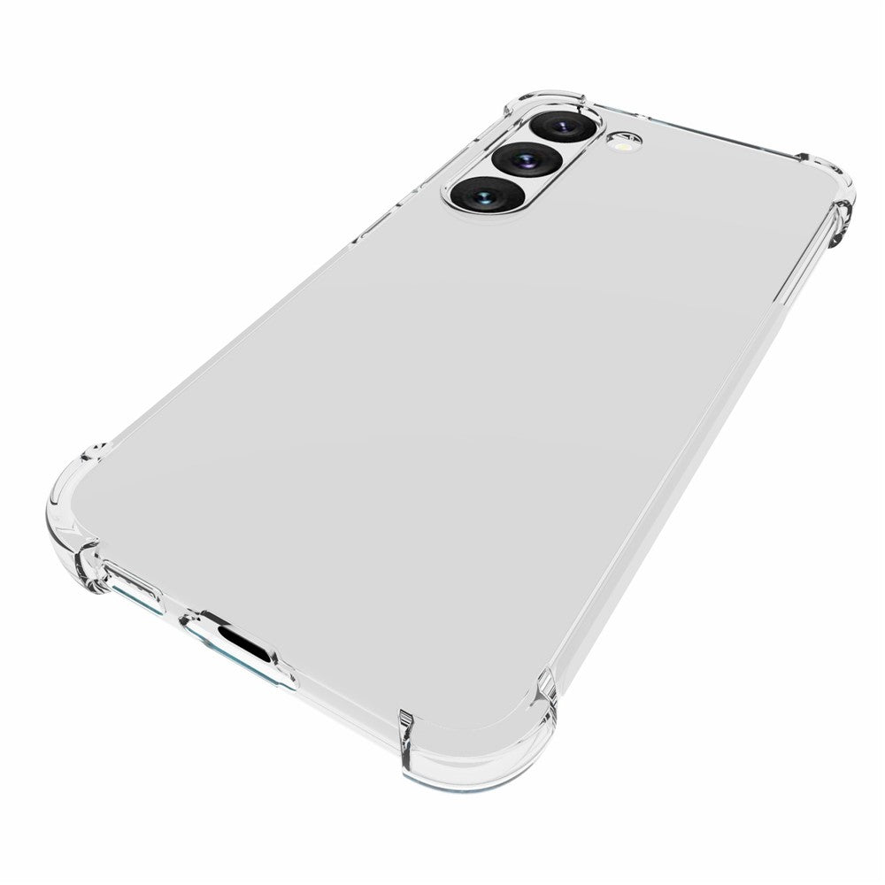 Samsung Galaxy S23+ TPU-mobilskal Fallskydd Mobilmobilskal Stötsäkert Reptåligt Texturerat HD Genomskinligt Skal