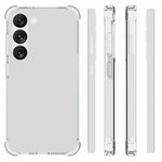 Samsung Galaxy S23+ TPU-mobilskal Fallskydd Mobilmobilskal Stötsäkert Reptåligt Texturerat HD Genomskinligt Skal