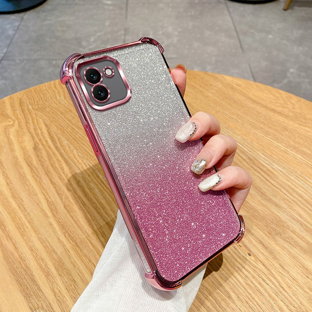 For Samsung Galaxy A06 4G Case Glitter TPU Phone Cover with Reinforced Corners