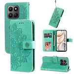 For Honor 400 Smart 5G / 4G / X7d 4G Cover Blomstret mønster PU læder tegnebog stander telefoncover