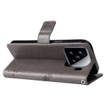 For Xiaomi 15 Phone Case with Stand Cat Tree Pattern Leather Wallet Mobile Cover