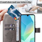 Samsung Galaxy A18 5G / A18 4G A17 5G / A17 4G / A26 5G / A16 5G / A16 4G-mobilcover med stativ, lædertegnebøger med kattetremønster