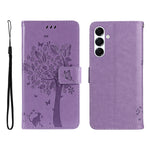 For Samsung Galaxy A18 5G / A17 5G / A26 5G / A16 5G / A16 4G Phone Case with Stand Cat Tree Pattern Leather Wallet Mobile Cover