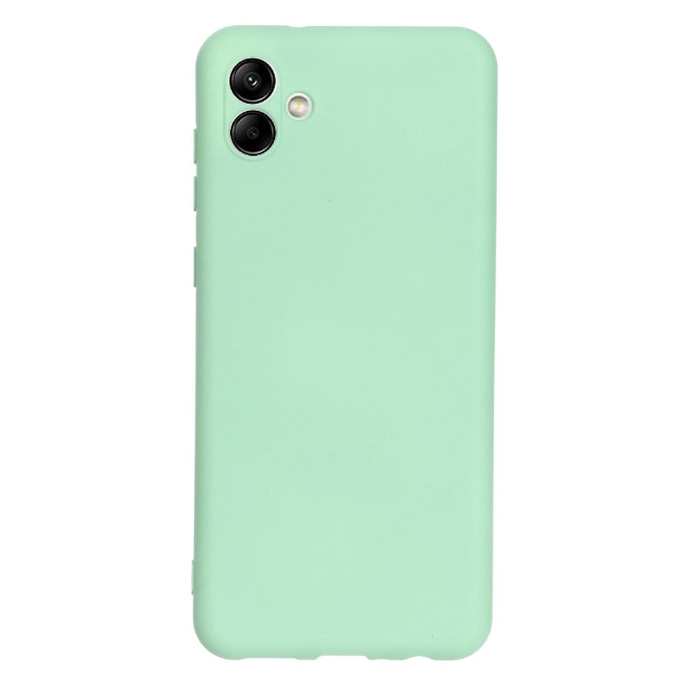 Til Samsung Galaxy A04 4G (164,4 x 76,3 x 9,1 mm) Flydende Silikone Telefoncover Ridsefast Blødt Fiberfor Kamerabeskyttelsescover med Rem