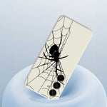 Til Samsung Galaxy A18 5G / A18 4G / A17 5G / A17 4G Cover Spider Mønster Printet Lige Kant TPU Telefon Bagcover