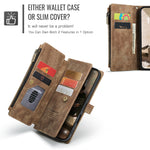 CASEME For iPhone 17 Wallet Case C30 Leather Phone Cover with 10 Card Holder Zipper Pocket