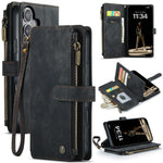 CASEME For iPhone 17 Wallet Case C30 Leather Phone Cover with 10 Card Holder Zipper Pocket
